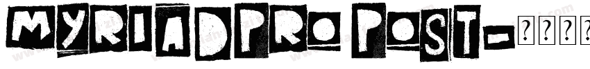 myriadpro post字体转换